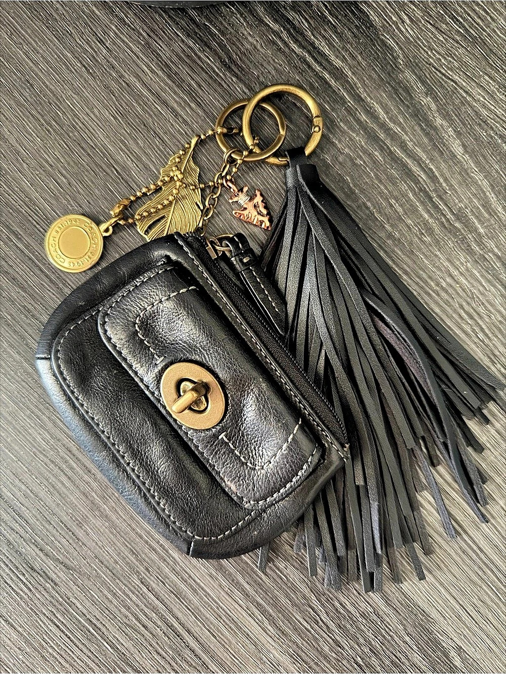 Remade Coach Cluster Charm